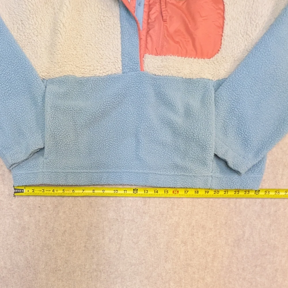 Sherpa Cropped Columbia Top In Fun Colors Pockets And Snaps Size Women's XXL - Picture 5 of 9